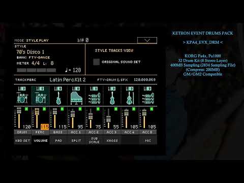 KETRON Event Drum's KORG Pa4x - KPA4_EVX_DRM