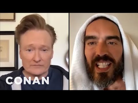 Russell Brand Invites Conan On His Podcast | CONAN on TBS