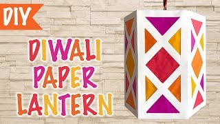 How To Make A Paper Lantern For Diwali | Handmade Akash Kandil | Kreena Desai