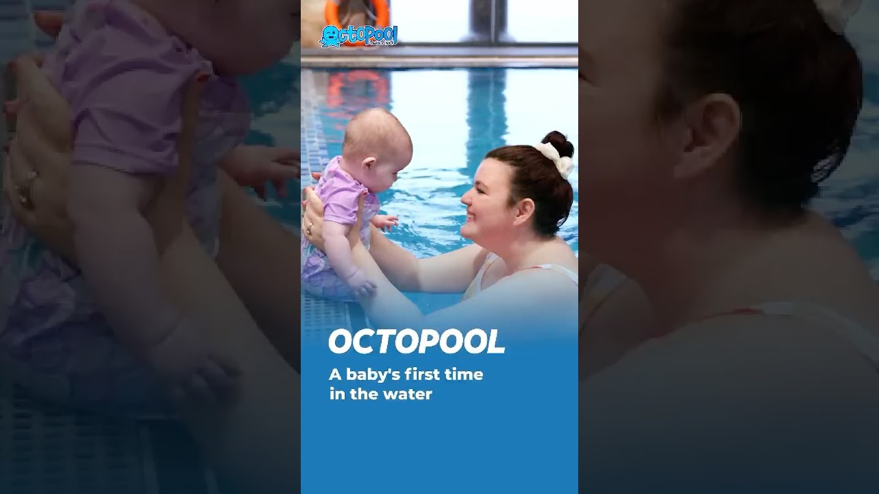A Baby's First Time In The Water | Octopool Swim School