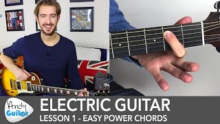 Electric Guitar Lesson 1 - Rock Guitar Lesson for Beginners