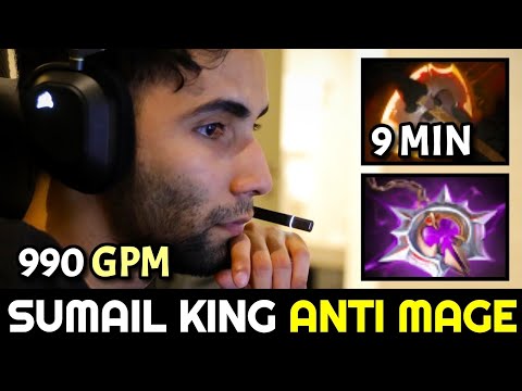 SUMAIL King 9min Battle Fury Anti Mage — Nullifier Counter Build Dota 2