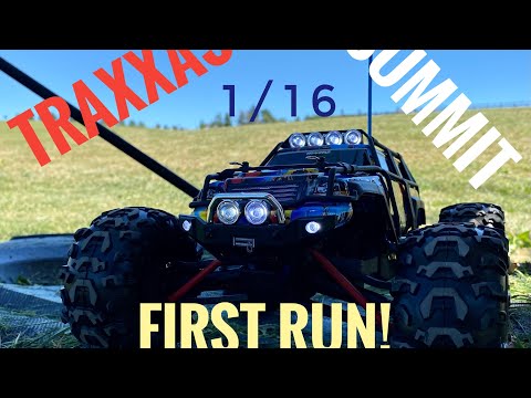 Traxxas Summit 1/16 first run!