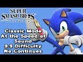 Super Smash Bros Ultimate Classic Mode 9 9 Intensity No Continues Sonic The Hedgehog