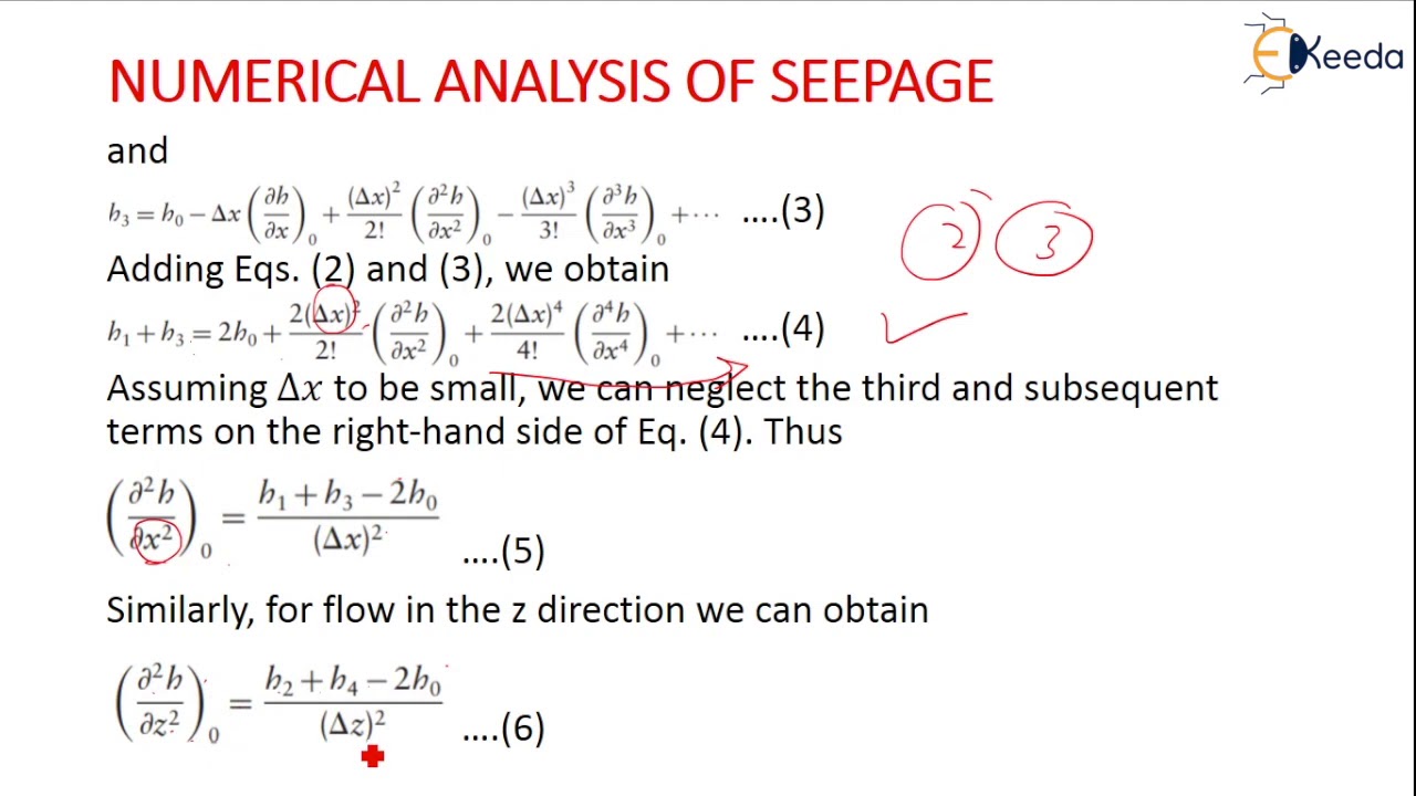 Solution of Laplace Equation by Numerical Method - Permeability of Soils and Seepage Analysis