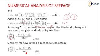 Solution of Laplace Equation by Numerical Method - Permeability of Soils and Seepage Analysis