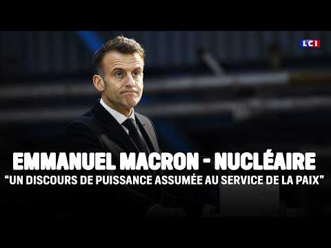 Hausse de l'arsenal nucléaire, "dissuasion avancée" : Emmanuel Macron s'exprime｜LCI