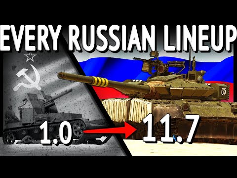 ONE Match With EVERY RUSSIAN LINEUP (War Thunder)