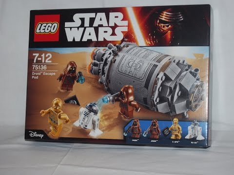 Vidéo LEGO Star Wars 75136 : La fuite des droïdes en pod