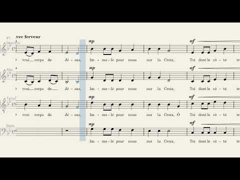 BASSE   Ô VRAI CORPS DE JÉSUS