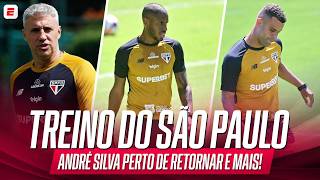 TREINO DO SÃO PAULO: PREPARAÇÃO PARA DUELO CONTRA A PONTE PRETA, ANDRÉ SILVA PERTO DE VOLTAR E MAIS!