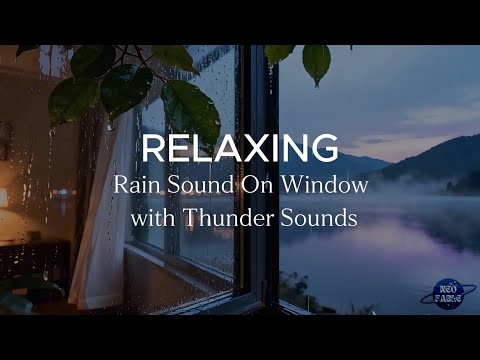 8 Hours Relaxing Sleep Music with Rain Sounds on the Windows - Healing Music, Stress Relief, Calming