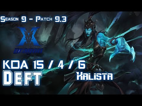 KZ Deft KALISTA vs EZREAL ADC - Patch 9.3 KR Ranked