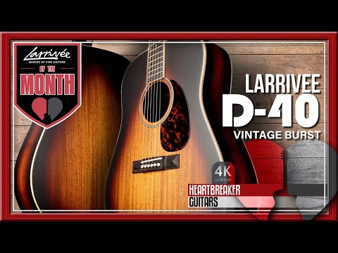 Larrivee D-40-KA - Acoustic/Electric Guitar (Koa & Moon Spruce) - Natural Satin Finish w/Case (136154) image 13