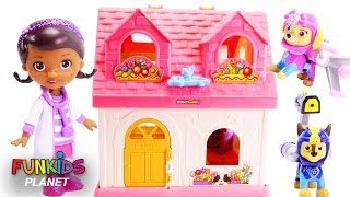 Paw Patrol Get Sick & LOL Surprise Dolls Visit Disney Jr Doc McStuffins Toy Hospital Playset