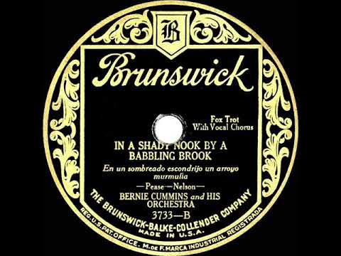 1927 Bernie Cummins - In A Shady Nook By A Babbling Brook (with vocal group)
