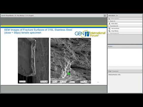 Webinar 018: Materials Challenges for Generation IV Reactors