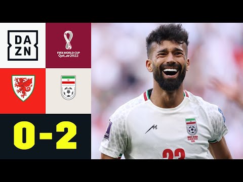 Last-Minute-Wahnsinn lässt Iran nach Kung-Fu-Rot spät jubeln: Wales - Iran 0:2 | WM 2022 | DAZN