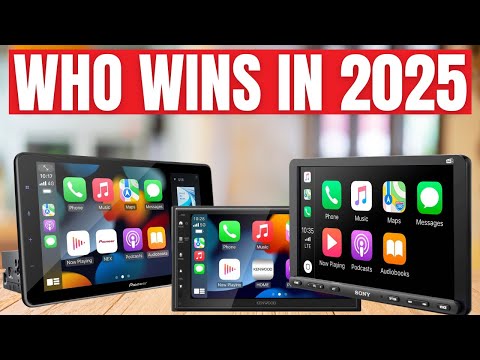 Double Din Car Stereo with CD/DVD Player Apple Carplay & Android Auto, 7 Inch Car Radio with Bluetooth and Backup Camera, Touch Screen, Mirror Link, Steering Wheel Control, USB/TF/AUX Input, AM/FM video review thumbnail