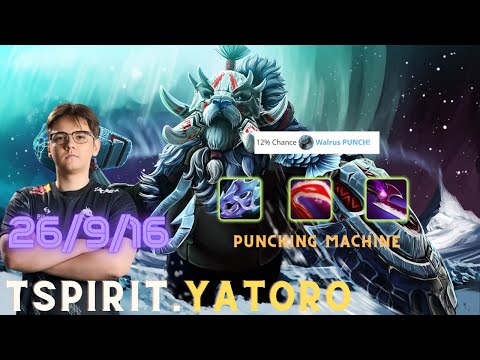 TSpirit.Yatoro - Tusk MID - Machinegun PUCH MAN with lvl 25 +  Moonshard [Dota 2 Pro Highlight]