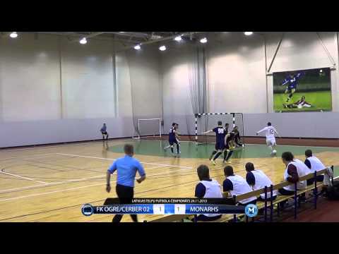 FK OGRE/CERBER 02 - MONARHS (1:1) spēles momenti (24.11.2013)
