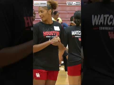 The University of Houston women's basketball program and its Watch Us community tour