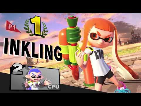 Super Smash Bros. Ultimate (Inkling Girl Vs. Inkling Boy)  Round 1