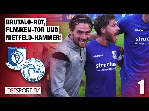 Rote Karte, Flanken-TOR und Nietfeld-HAMMER: VSG - Hertha 03 | Regionalliga Nordost