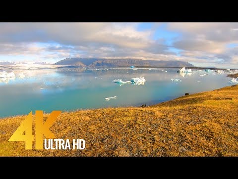 Walking Across Iceland - Incredible Trip to ICELAND 4K (with music) - 2 HOUR Video