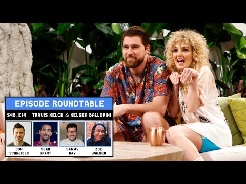 Travis Kelce / Kelsea Ballerini SNL Roundtable - S48 E14