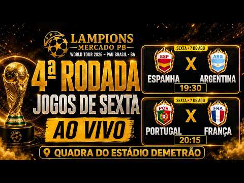 AO VIVO E COM IMAGENS LAMPIONS LEAGUE - MERCADO PB 2026 | 4ª RODADA | PAU BRASIL - BAHIA