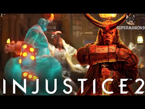 I BROKE THE GAME WITH INFINITE ARMOR - Injustice 2: "Hellboy" Gameplay