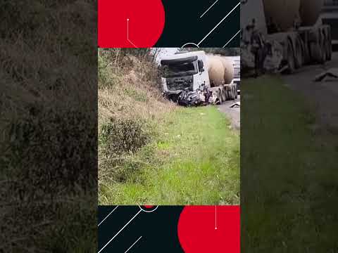 Acidente grave na BR 476 em Paula Freitas.