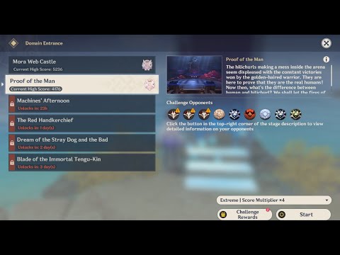 Hyakunin Ikki 3: Day 2 - Proof of the Man [Genshin Impact][3.1 Event]