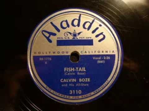 78rpm: Fish Tail - Calvin Boze and his All Stars, 1951 - Aladdin 3110