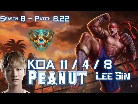 Peanut LEE SIN vs HECARIM Jungle - Patch 8.22 KR Ranked