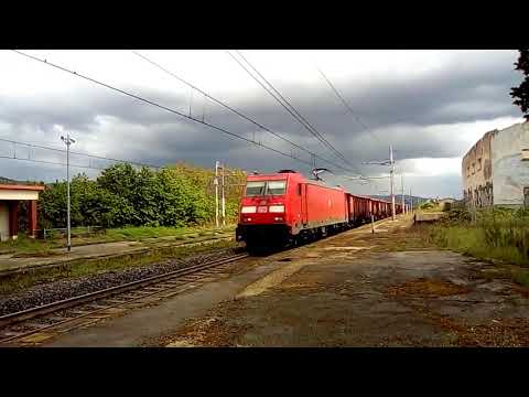 Treno Merci DB Alla Stazione Di Rigutino