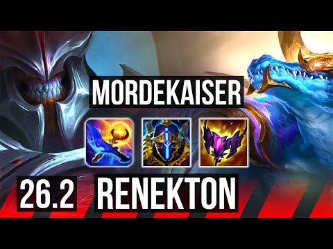 MORDEKAISER vs RENEKTON (TOP) | Good KDA: 17/2/8, 44K damage | BR Grandmaster | 26.2