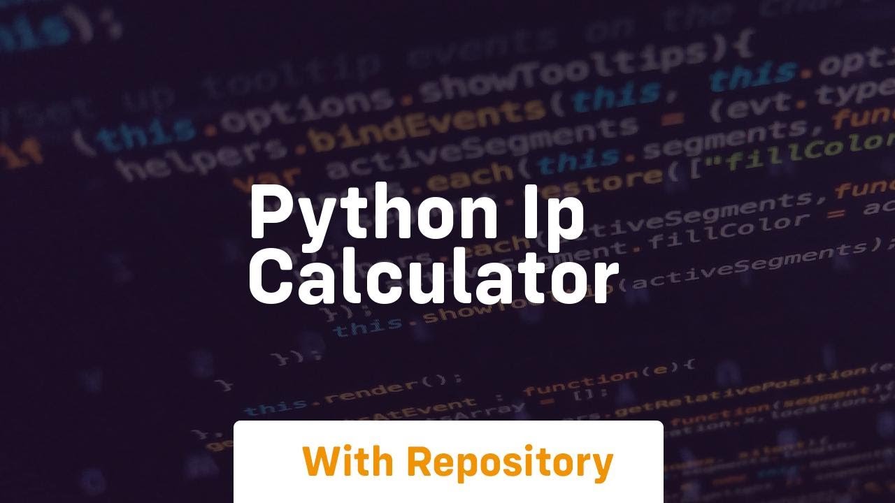 python ip calculator