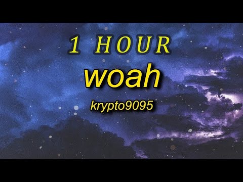 [ 1 HOUR ] KRYPTO9095 - WOAH Lyrics ft D3Mstreet