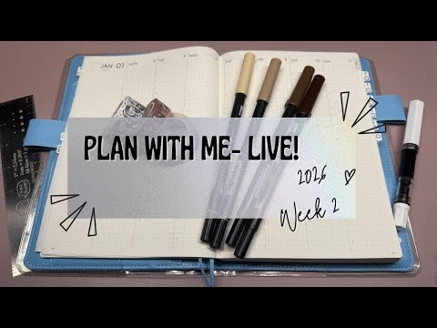 Sunday Live Plan With Me ☕ Coffee-Themed Week 2 Spread