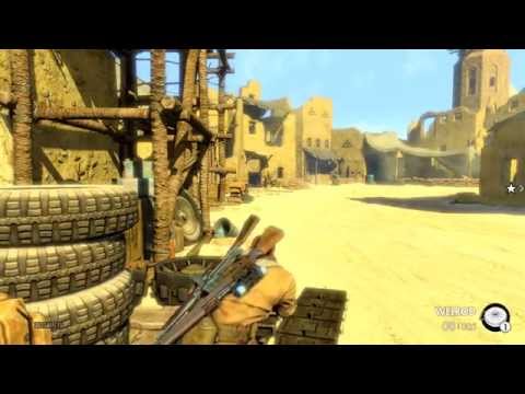 Sniper Elite 3 - Mission 5 Siwa Oasis - Authentic Difficulty Solo Walkthrough (Top Officer Way)