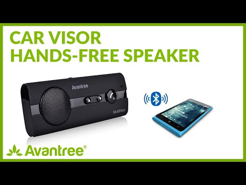 Avantree How to - Use Visor Bluetooth Handsfree Car kit - Drive & Talk & Safe (MultiPoint BTCK-10).