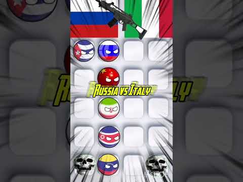 War of Hate, Russia vs Italy #countryballs