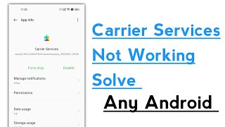 Carrier Services Not Working Problem Solve in Any Android Device