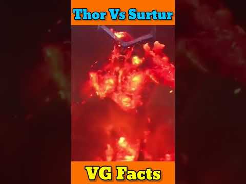 Thor⚡Vs Surtur 🔥 | VG Facts | #shorts #marvel
