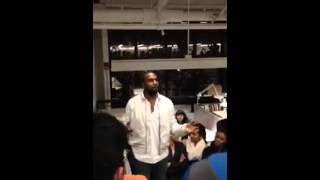 Kanye West surprise speech at Harvard