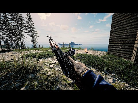 I Built This Solo Base With a Warship Watching Me Deadside