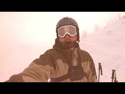 Testing my new Völkl 90Eight skis at Snowbird Resort