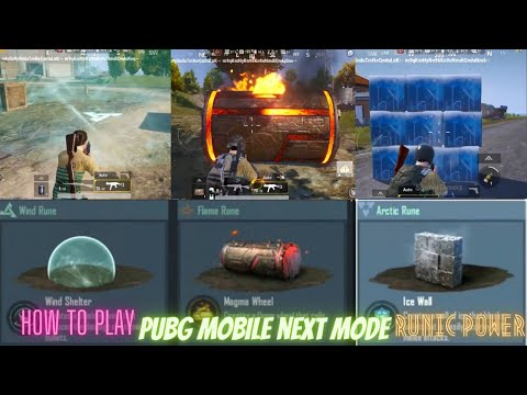 How to play PUBG MOBILE New mode Runic power wind Rune Flame Rune and Arctic Rune